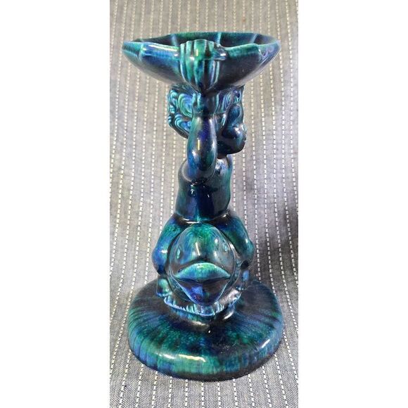 Vintage Holland Mold Cherub Dolphin Mold Soap Dish - Picture 4 of 9